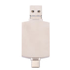8 In 1 Type-C / USB-C + 8 Pin + Dual USB + SD + TF + Micro Card + OTG Multi-function Adapter, 8 In 1