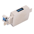 8 In 1 Type-C / USB-C + 8 Pin + Dual USB + SD + TF + Micro Card + OTG Multi-function Adapter, 8 In 1