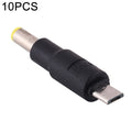 10 PCS 5.5 x 2.5mm to Micro USB DC Power Plug Connector, 5.5 x 2.5mm