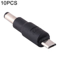10 PCS 5.5 x 2.1mm to Micro USB DC Power Plug Connector, 5.5 x 2.1mm