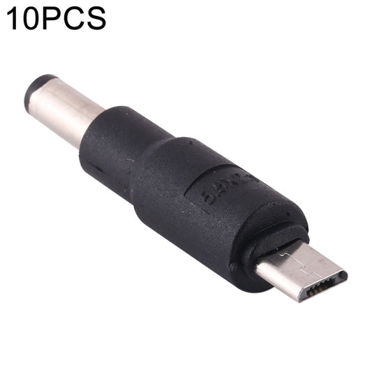10 PCS 5.5 x 2.1mm to Micro USB DC Power Plug Connector, 5.5 x 2.1mm