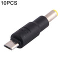 10 PCS 5.5 x 1.7mm to Micro USB DC Power Plug Connector, 5.5 x 1.7mm