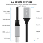 USB-C / Type-C 3.1 to USB 3.0 Male Square Port Printer Data Transmission Extension Cable, Length:1.2m, Type-C 3.1 to USB 3.0 Male, 0.5m