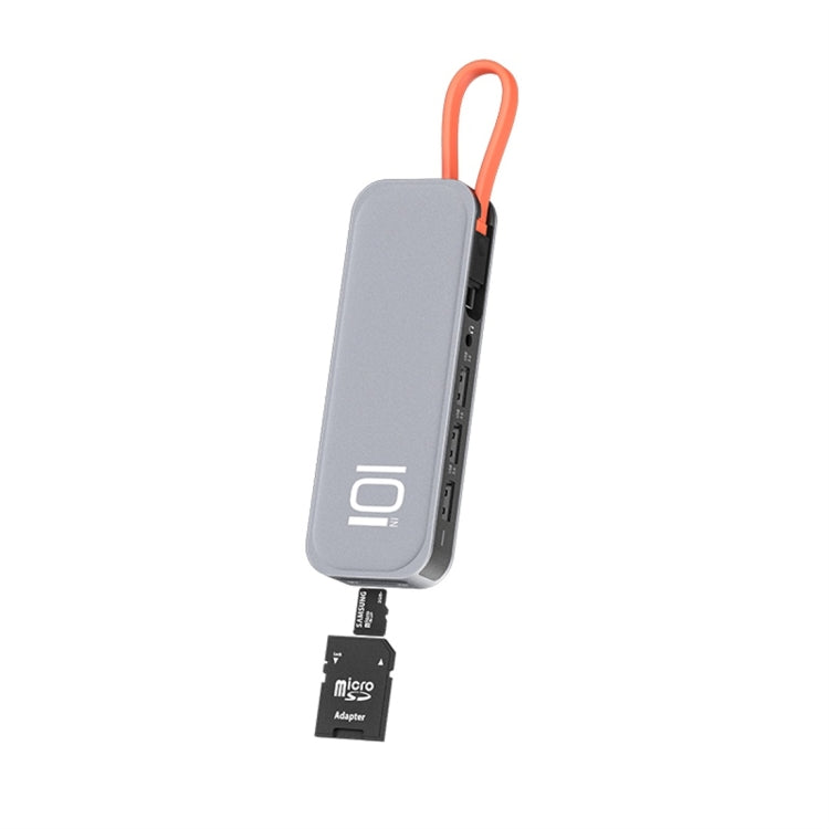 ROCK TR01 10 In 1 Type-C / USB-C to HDMI + VGA Multifunctional Extension HUB Adapter, TR01