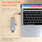 ROCK TR01 10 In 1 Type-C / USB-C to HDMI + VGA Multifunctional Extension HUB Adapter, TR01