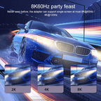 240W USB-C/Type-C Female to USB-C/Type-C Male 40Gbps Vertical Angle Adapter with Light, Vertical Angle Adapter