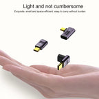 240W USB-C/Type-C Female to USB-C/Type-C Female 40Gbps Stereo Bend Adapter with Light, Stereo Bend Adapter