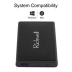 Richwell SATA R2-SATA-500GB 500GB 2.5 inch USB3.0 Super Speed Interface Mobile Hard Disk Drive, 500GB