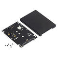 M.2 NGFF SSD to 2.5 inch SATA III Adapter Card with Cover, NGFF to 2.5 inch SATA III Black, NGFF to 2.5 inch SATA III White