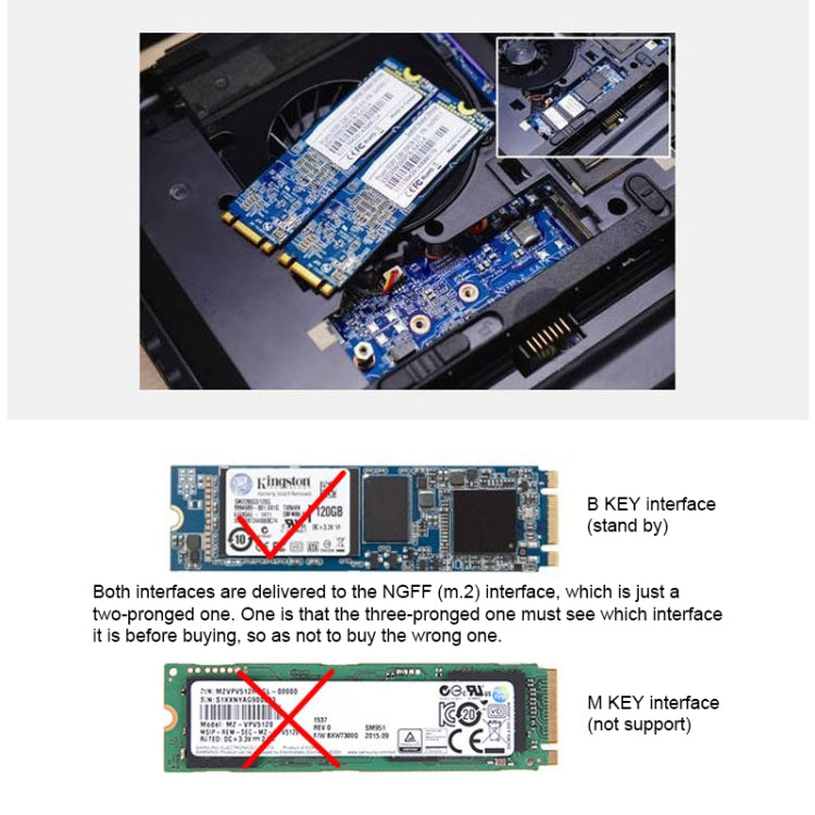 M.2 NGFF SSD to 2.5 inch SATA III Adapter Card with Cover, NGFF to 2.5 inch SATA III Black, NGFF to 2.5 inch SATA III White