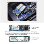 M.2 NGFF SSD to 2.5 inch SATA III Adapter Card with Cover, NGFF to 2.5 inch SATA III Black, NGFF to 2.5 inch SATA III White