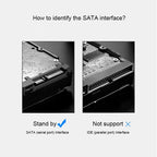 SEATAY HD213 Tool Free Screwless SATA 2.5 inch USB 3.0 Interface HDD Enclosure, The Maximum Support Capacity: 2TB