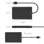 UNITEK SATA 2.5 inch USB 3.0 Interface HDD Enclosure, Length: 30cm, SATA USB 3.0 Interface, Length: 30cm