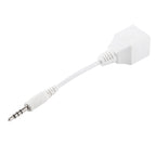 CAT5 RJ45 Socket to 3.5mm 4 Pole Male Plug Audio Ethernet LAN Network Adapter, Total Length: about 13cm