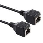 RJ45 Female to Female Ethernet LAN Network Extension Cable Cord, Cable Length: 30cm, 30cm