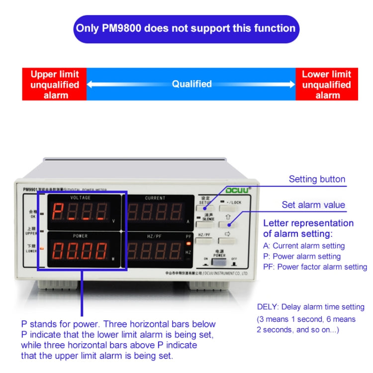 PM9800 Intelligent Electrical Parameters Measuring Instrument, Basic Edition, PM9800