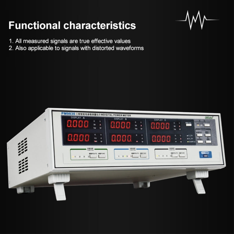 PM9830 500V 40A Three Phase Digital AC Voltage Current Power Factor & Power Meter, PM9830 40A