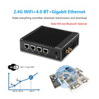 K660G4 Windows and Linux System Mini PC without Memory & SSD & WiFi, Intel Celeron Processor N2840 Quad-Core 2M Cache,1.83GHz, up to 2.25GHz, without Memory