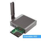 K660S Windows and Linux System Mini PC, Intel Celeron Processor N2840 Quad-Core 1.83- 2.25GHz, 4GB RAM + 64GB SSD, 4GB+64GB