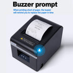 Xprinter N160II LAN Interface 80mm 160mm/s Automatic Thermal Receipt Printer, US Plug, LAN Interface, EU Plug, LAN Interface, US Plug