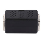 Crystal Network Straight Through Head-line Connector Pair Terminal Female to Double Head RJ45 Interface Extension Device, 2 Ports