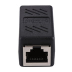Crystal Network Straight Through Head-line Connector Pair Terminal Female to Double Head RJ45 Interface Extension Device, 2 Ports