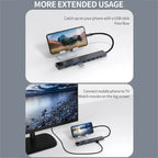 10 in 1 USB-C / Type-C Iinterface Docking Station Multi-function HUB, 10 in 1
