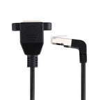 30cm RJ45 Male Bent Upward to RJ45 Female LAN Extension Cable, 30cm RJ45 Male Bent Upward