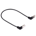 40cm RJ45 Male Bent Upward to RJ45 Male Bent Down Network LAN Cable, 40cm Bent Upward to Bent Down