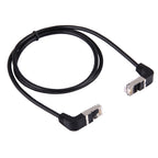 1m RJ45 Male Bent Down to RJ45 Male Bent Down Network LAN Cable, 1m Bent Down to Bent Down