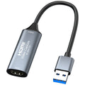 4K 30Hz HDMI to USB3.0 HD Video Capture Card with Cable, HDMI to USB3.0