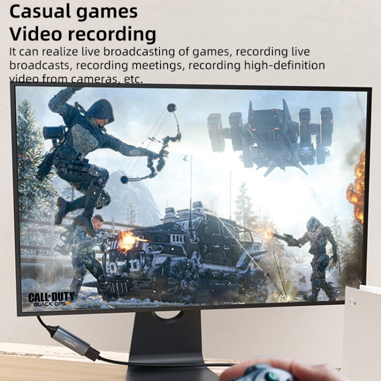 4K 30Hz HDMI to USB3.0 HD Video Capture Card with Cable, HDMI to USB3.0