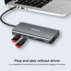 Lenovo LX0801 Type-C / USB-C Network Cable Interface Converter Docking Station, LX0801