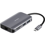 Lenovo F1-C08 8 In 1 Type-C / USB-C to HDMI Multi-function Converter Hub, F1-C08