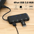 High Speed 4 x USB 3.0 to USB-C / Type-C HUB with Switch, Type-C