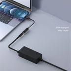 USB-C / Type-C Male to 7.9x0.9mm Female Nylon Braided Adapter Cable, 7.9x0.9mm