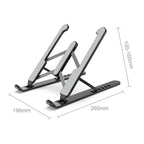 Laptop Stand Desktop Raise Bracket Cooling Base Lifting Holder Foldable, Pro-8