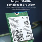 COMFAST CF-BE200-M WiFi7 BT5.4 Tri-Band Wireless Network Adapter M.2 Network WiFi Module, CF-BE200-M