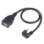 U-shaped Micro USB Male to USB 2.0 Female OTG Data Cable, Micro USB to USB 2.0