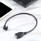 U-shaped Micro USB Male to USB 2.0 Female OTG Data Cable, Micro USB to USB 2.0