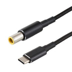 PD 100W 7.9 x 5.0mm Male to USB-C / Type-C Male Nylon Weave Power Charge Cable, Cable Length: 1.7m, 7.9x5.0mm to Type-C