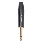 10 PCS TC202 6.35mm Gold-plated Mono Sound Welding Audio Adapter Plug
