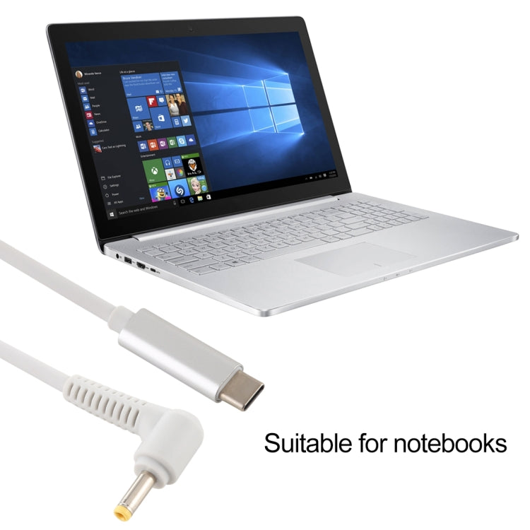 USB-C / Type-C to 4.0 x 1.7mm Laptop Power Charging Cable, Cable Length: about 1.5m, Type-C to 4.0 x 1.7mm