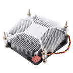 CoolAge 1155-1U DC 12V 2000PRM 30.5cfm Aluminum Heatsink Hydraulic Bearing Cooling Fan CPU Cooling Fan for Intel 1150 1156 1151, 1155-1U Aluminum