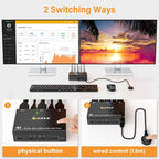 KC-KVM202DPA-USB2.0 DP 3DP+3DP KVM Switch, KC-KVM202DPA