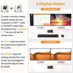 KC-KVM202DPA-USB2.0 DP 3DP+3DP KVM Switch, KC-KVM202DPA