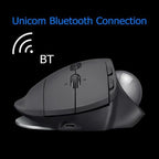 Logitech MX ERGO S 440DPI Bluetooth + Unifying Dual-mode Wireless Trackball Optical Mouse, MX ERGO S