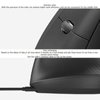 Logitech MX Vertical 4000DPI USB-C / Type-C + Unifying + Bluetooth Three-mode Ergonomic Wireless Vertical Optical Mouse, MX Vertical