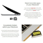 BASEQI Hidden Aluminum Alloy High Speed SD Card Case for Dell XPS 15.6 inch (9560 / 9570) Laptop, For Dell XPS 15.6 inch 9560