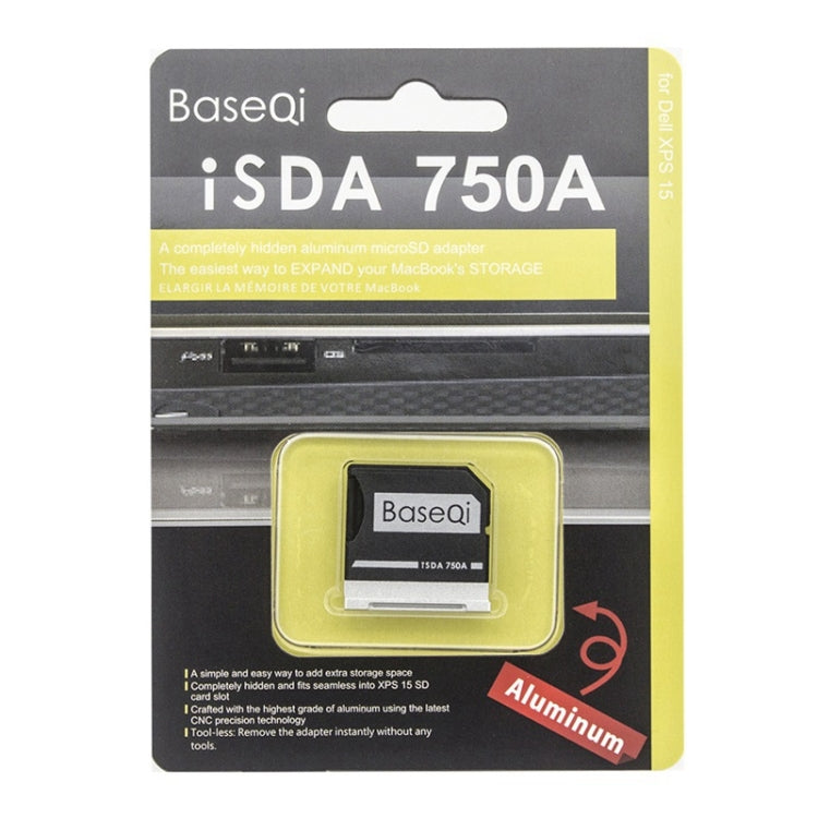 BASEQI Hidden Aluminum Alloy High Speed SD Card Case for Dell Inspiron 14 5455 Laptop, For Dell Inspiron 14 5455